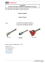 Preview for 1 page of Schniewindt ERCB Operation Manual