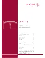 Schoeps MSTC 64 Ug User Manual preview