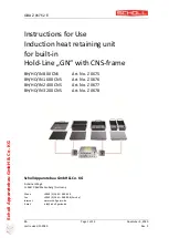 Scholl BH/HO/IN 1600 CNS Instructions For Use Manual preview