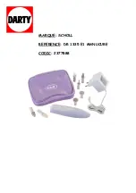 Предварительный просмотр 1 страницы Scholl DR1335BE1 Use And Care Instruction Manual