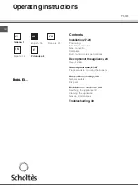 Preview for 16 page of SCHOLTES B 40 L EC Series Operating Instructions Manual