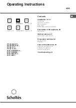 Preview for 13 page of SCHOLTES B PP 40DCDR Series Operating Instructions Manual