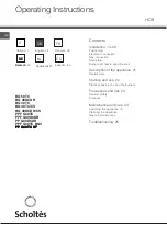 Preview for 14 page of SCHOLTES BQ 40DCDR Operating Instructions Manual