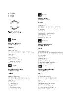 SCHOLTES CI 55 V A Operating Instructions Manual preview