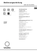 Preview for 65 page of SCHOLTES CI 66 M A Operating Instructions Manual