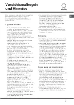 Preview for 77 page of SCHOLTES CI 66 M A Operating Instructions Manual