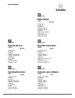 SCHOLTES FN 36 S Operating Instructions Manual предпросмотр