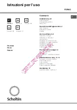 SCHOLTES FN 36 Operating Instructions Manual предпросмотр