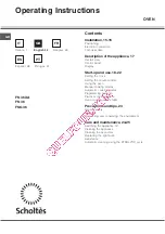 Предварительный просмотр 14 страницы SCHOLTES FN 36 Operating Instructions Manual