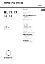 SCHOLTES FN 64.1 Operating Instructions Manual preview