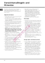 Preview for 50 page of SCHOLTES FP T5.1 N S Operating Instructions Manual