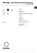 Preview for 13 page of SCHOLTES HL 458 Instruction On Mounting And Use Manual