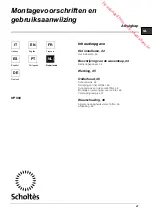 Preview for 41 page of SCHOLTES HP 966 Instruction On Mounting And Use Manual