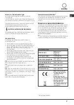 Предварительный просмотр 27 страницы SCHOLTES LPE 14-2070 Operating Instructions Manual