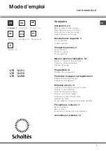 Preview for 1 page of SCHOLTES LTE 12-208 Operating Instructions Manual