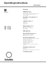 Preview for 13 page of SCHOLTES LTE 12-208 Operating Instructions Manual