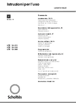 Preview for 73 page of SCHOLTES LTE 12-208 Operating Instructions Manual