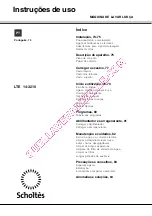 Предварительный просмотр 73 страницы SCHOLTES LTE 14-3210 Operating Instructions Manual