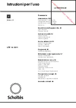 Предварительный просмотр 49 страницы SCHOLTES LTE 14-3211 Operating Instructions Manual