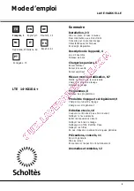 Preview for 1 page of SCHOLTES LTE 14-H210 A+ Operating Instruction