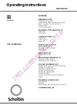 Preview for 13 page of SCHOLTES LTE 14-H210 A+ Operating Instruction