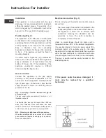 Предварительный просмотр 8 страницы SCHOLTES MGN 31 HK Installation & User Manual