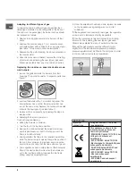 Предварительный просмотр 6 страницы SCHOLTES SH09PGWAX Operating Instructions Manual