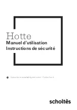 SCHOLTES SOHD1600B Instruction Manual/Safety Instruction preview