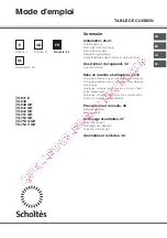 Предварительный просмотр 25 страницы SCHOLTES TG 631 E Operating Instructions Manual