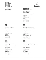 SCHOLTES TG 640 (AN) Operating Instructions Manual предпросмотр