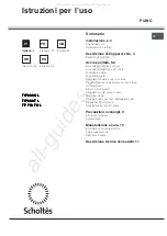 SCHOLTES TIP 633 O L Operating Instructions Manual предпросмотр