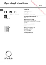 Preview for 12 page of SCHOLTES TV 631 E GH Operating Instructions Manual