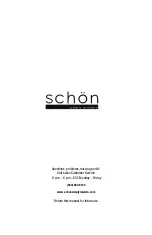 Preview for 9 page of Schon 67636-0173 Use And Care Manual