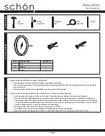 Предварительный просмотр 2 страницы Schon Esley EYGWM2428 Installation Instructions Manual