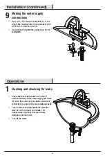 Preview for 8 page of Schon HD67750W-6001 Installation And Care Manual