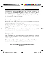 Preview for 2 page of School Zone Little Scholar MFC181 Instruction Manual