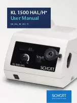 Preview for 1 page of SCHOTT KL 1500 HAL/H User Manual