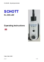 Preview for 11 page of SCHOTT KL 200 LED Operating Instructions Manual