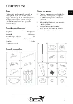 Предварительный просмотр 5 страницы Schou GROUW 70228 Instruction Manual