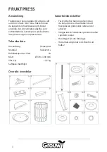 Предварительный просмотр 8 страницы Schou GROUW 70228 Instruction Manual