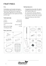 Предварительный просмотр 14 страницы Schou GROUW 70228 Instruction Manual