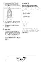 Предварительный просмотр 16 страницы Schou GROUW 70228 Instruction Manual