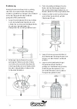 Предварительный просмотр 18 страницы Schou GROUW 70228 Instruction Manual