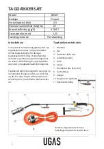 Предварительный просмотр 2 страницы Schou UGAS 86507 Instruction Manual