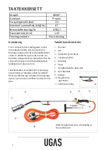 Предварительный просмотр 6 страницы Schou UGAS 86507 Instruction Manual