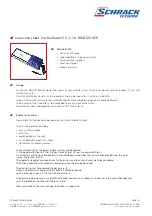 Schrack Technik HSATS516ER Instruction Sheet preview