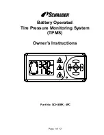 Schrader SCH-BRK- 4PC Owner'S Instructions Manual preview