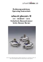 Предварительный просмотр 1 страницы Schuett Biotec Phoenix II Operating Instructions Manual