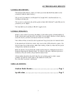 Preview for 2 page of Schulmerich Carillons GENERATION4 Operating Instructions And Specifications