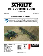 Предварительный просмотр 1 страницы Schulte DHX-360 Operator'S Manual